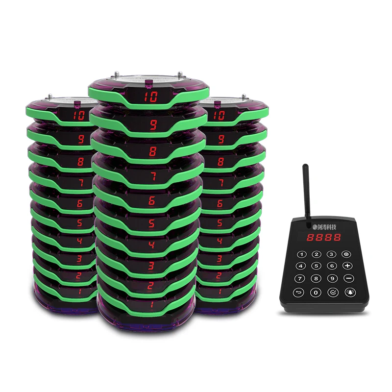 JIANTAO Best Selling Long Range Pager Restaurant Queue Management System Pager System Calling