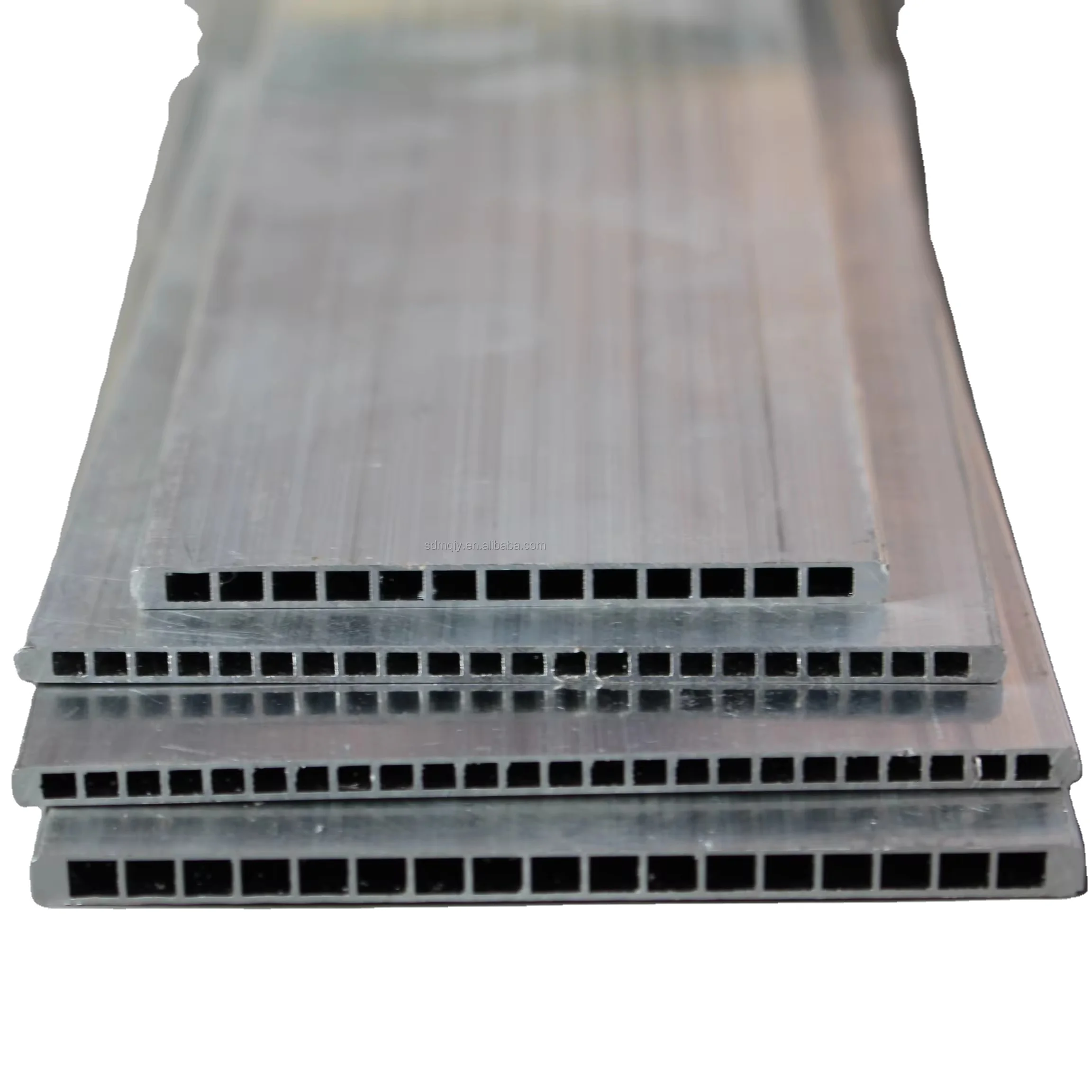 1060 Aluminum heat exchanger Extruded Microchannel Flat Tube 3003 Aluminium Extruded Profiles with fins