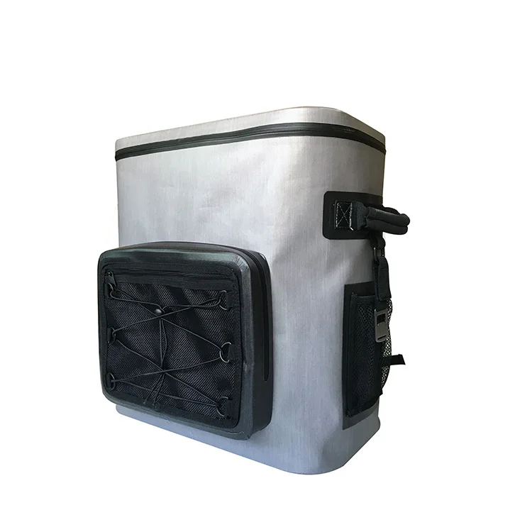 Custom logo portable waterproof soft nylon canvas tote car camping thermal insulation bag food picnic beach lunch cooler bag