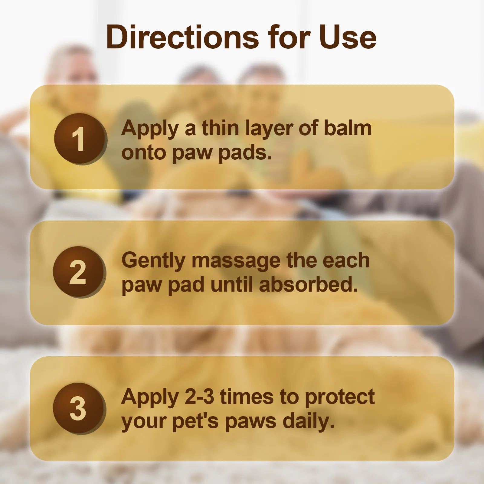 FATCHOIMAU Bee Wax Based Eco Friendly Coconut Oil Based Dog Paw Moisturize Nose Crack Care Balm Organic Pet Paw Balm