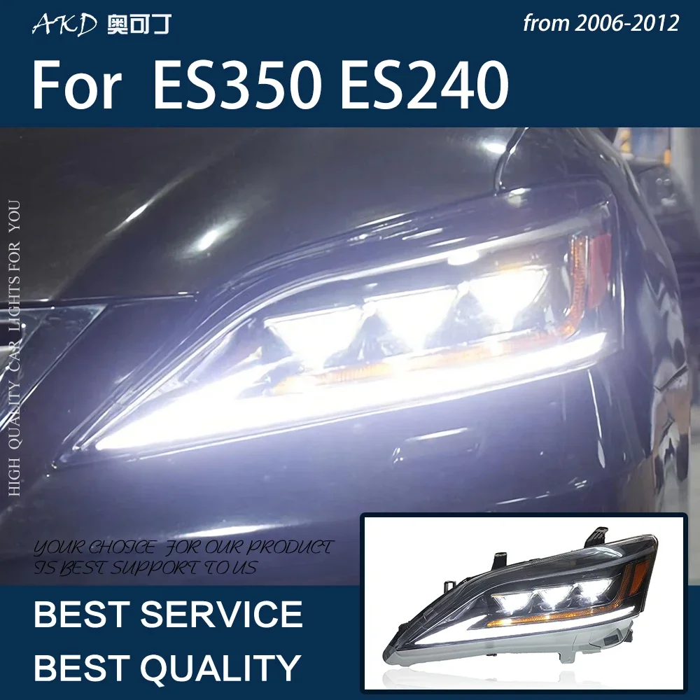 Car Lights For Lexus ES ES350 ES240 2006-2012 LED Auto Headlights Assembly Upgrade
