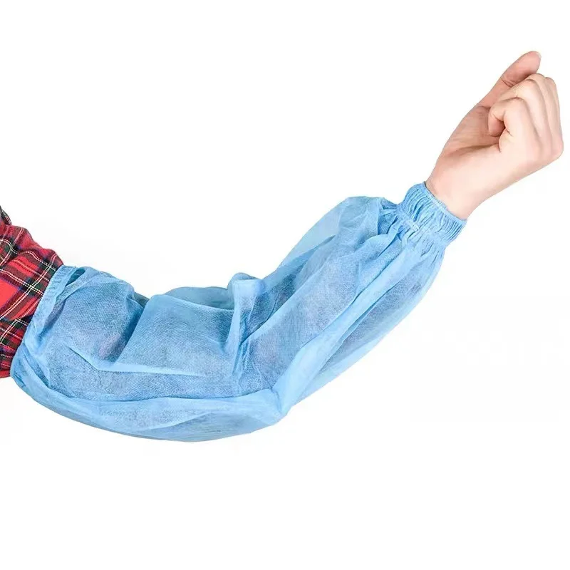 Одноразовый полиэтиленовый красный белый пластиковый женский нарукавник