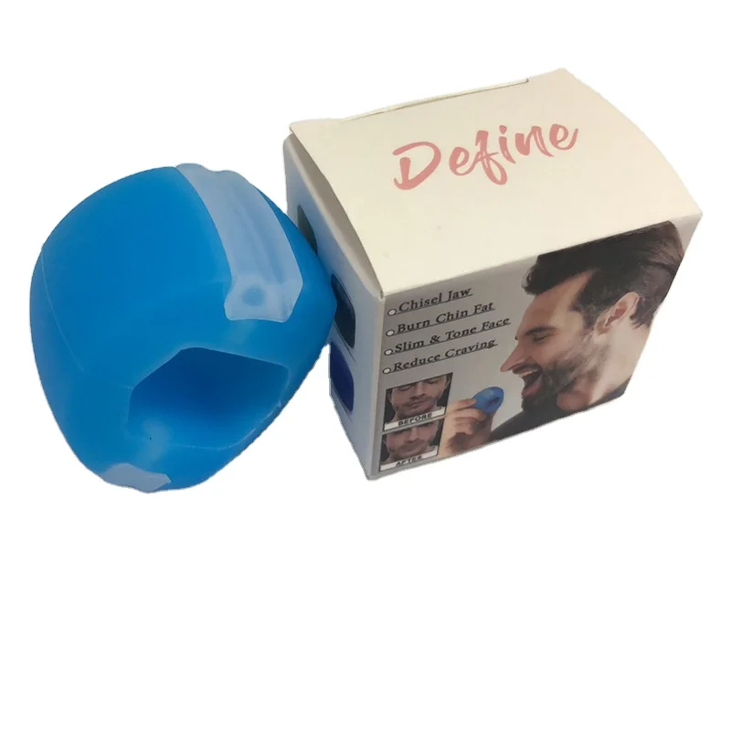 Silicone Facial Muscle Training Shaping Ball  Chew Jawline Trainer Portable Silicone Jaw Exercise Customized