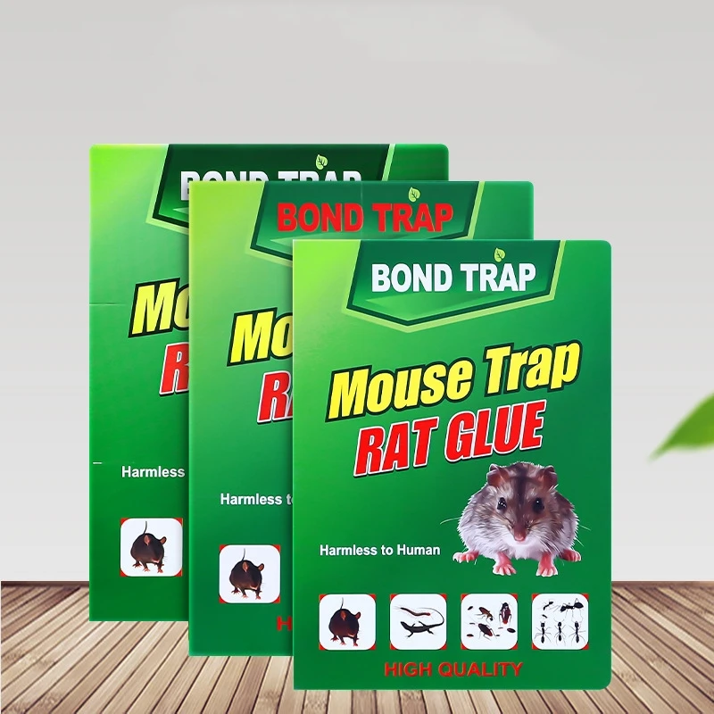 Wholesale Mice Killer adhesive Mouse trap Rat glue snare trap pitfall Sticky gel pad Paper trap Board for kitchen Farmland