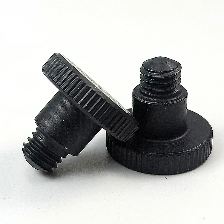 Custom CNC OEM knurled black anodized anti-corrosion M4 M5 M6 M8 step thumb bolt screw