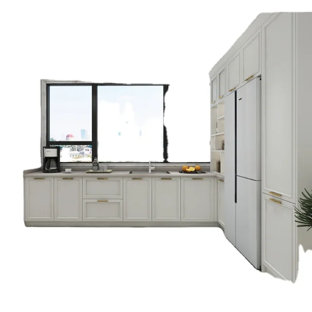 Проект США автоматический Новейший Современный серый лак сборная верхняя база кухонный шкаф кухонная мебель