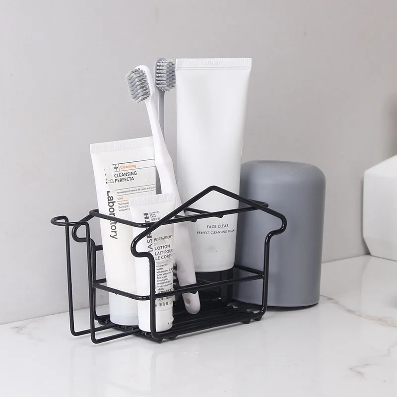 New design Bathroom Storage Wall Mount Rack Chrome Towel Holder Soap Holder Steel Storage Holder With Suction Cup