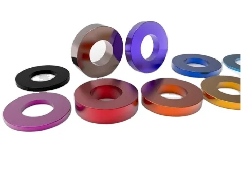 High Quality Flat Head Colorful Washer Electrical Computer Accessories Aluminum Alloy  Washer