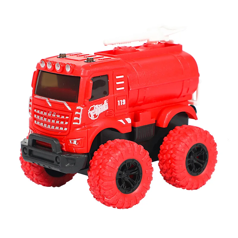 Инерционный мини 4WD внедорожник 360 вращающийся двусторонний поворотный ударопрочный пружинный фрикционный игрушечный автомобиль
