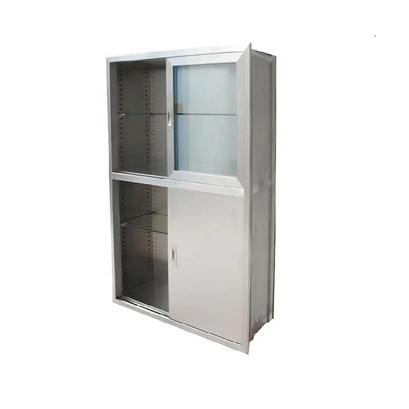 Medica Cabinet Hospital Medicine Storage Cupboard Hospital Furniture Multi-function Stainless Steel Instrument Cabinet