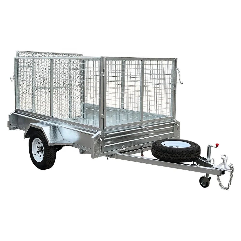 7*4 single axle heavy duty utility box trailer