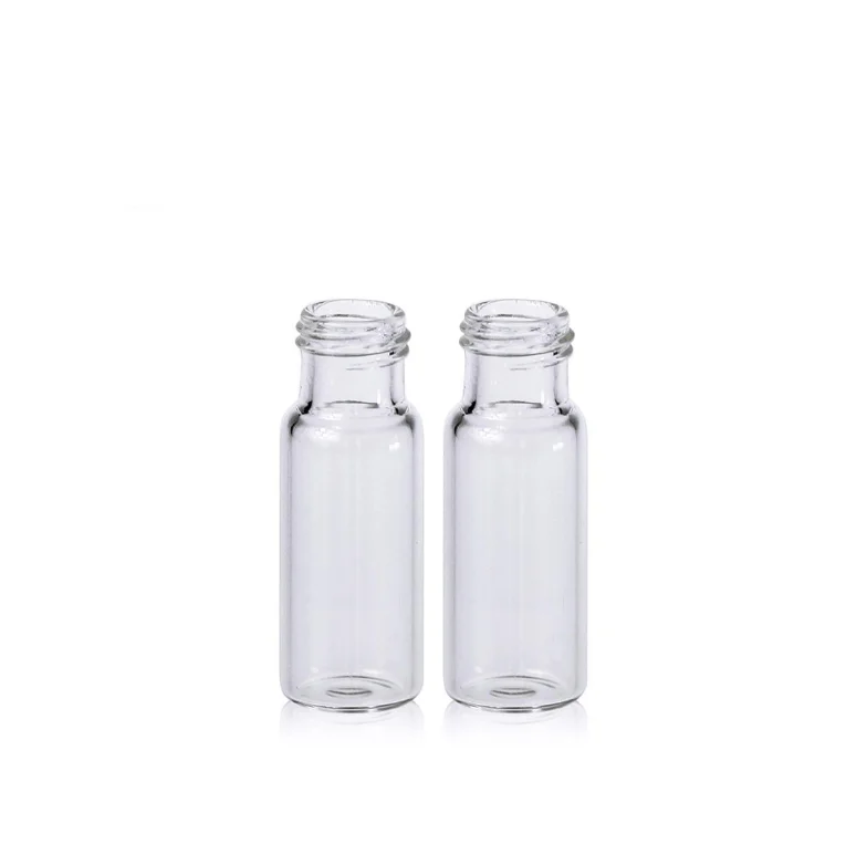 Лидер продаж, прозрачное стекло, 12x32 мм, плоская основа, 9-425 винтовая резьба, 2 мл, прозрачная флакон HPLC, флакон для автопробоотборника