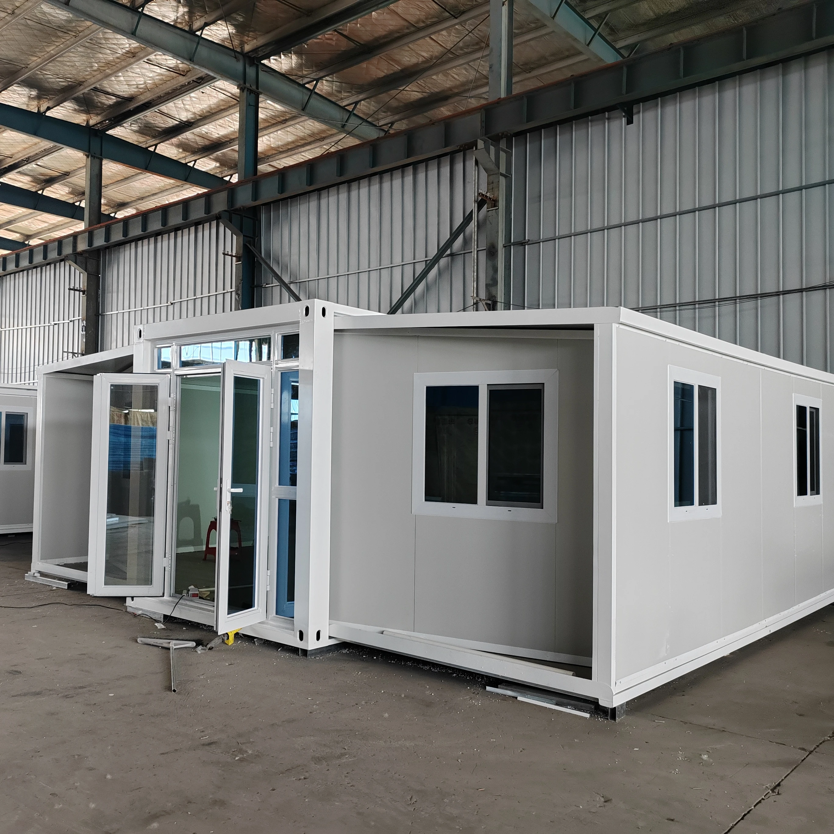 Extended Foldable Prefab Container Homes 40ft Folding Living Container expandable Cabin Foldable Container House