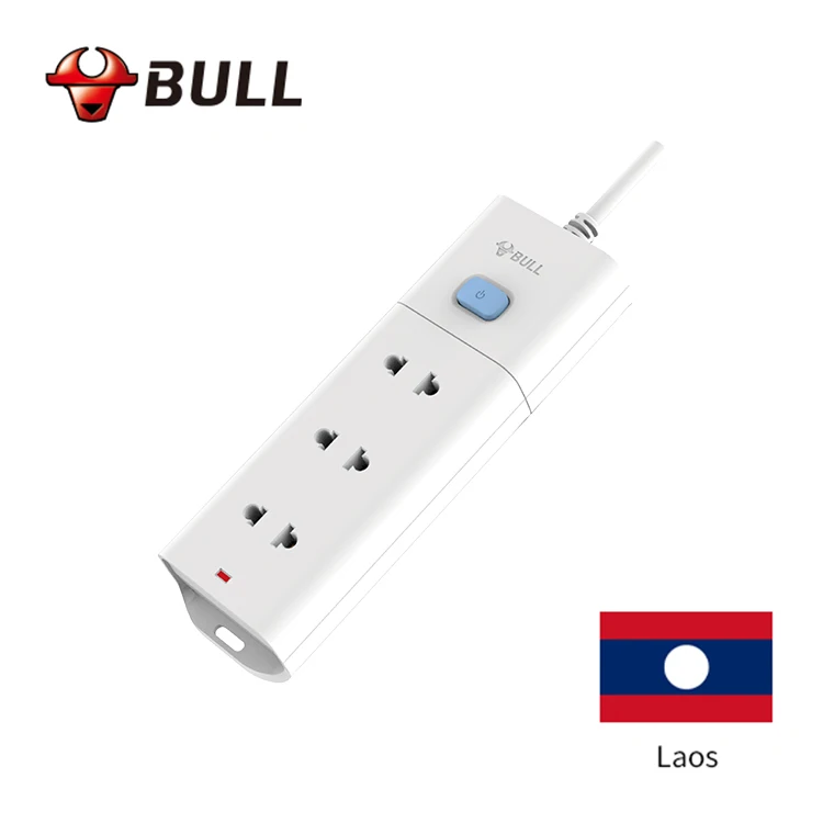 
Exported good quality Laos USA standard 3 way universal socket electrical power extension board with surge protec 