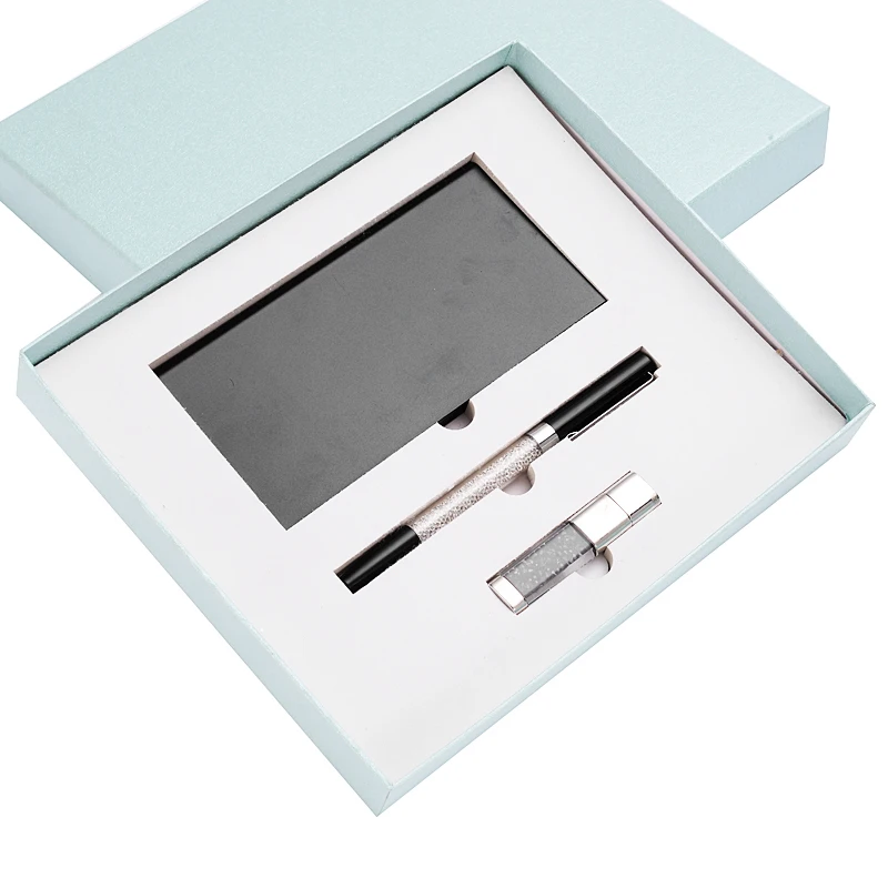 2019 рекламный новый подарок внешний аккумулятор Хрустальный USB и Хрустальная ручка деловой подарочный