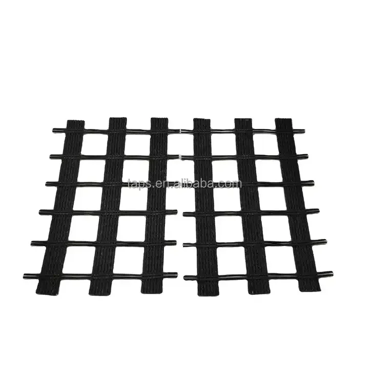 Polyester Fiber Glass Reinforcement 30-300KN Engineering Basalt Mesh Geogrid Plastic PP Material for Construction Application