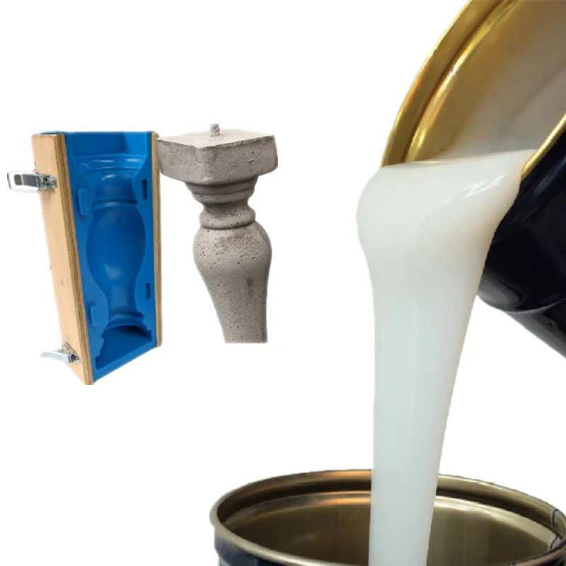 Silicon rubber molds rtv 2 silicon Low viscosity for Stone Crafts Molds rubber manufacturers