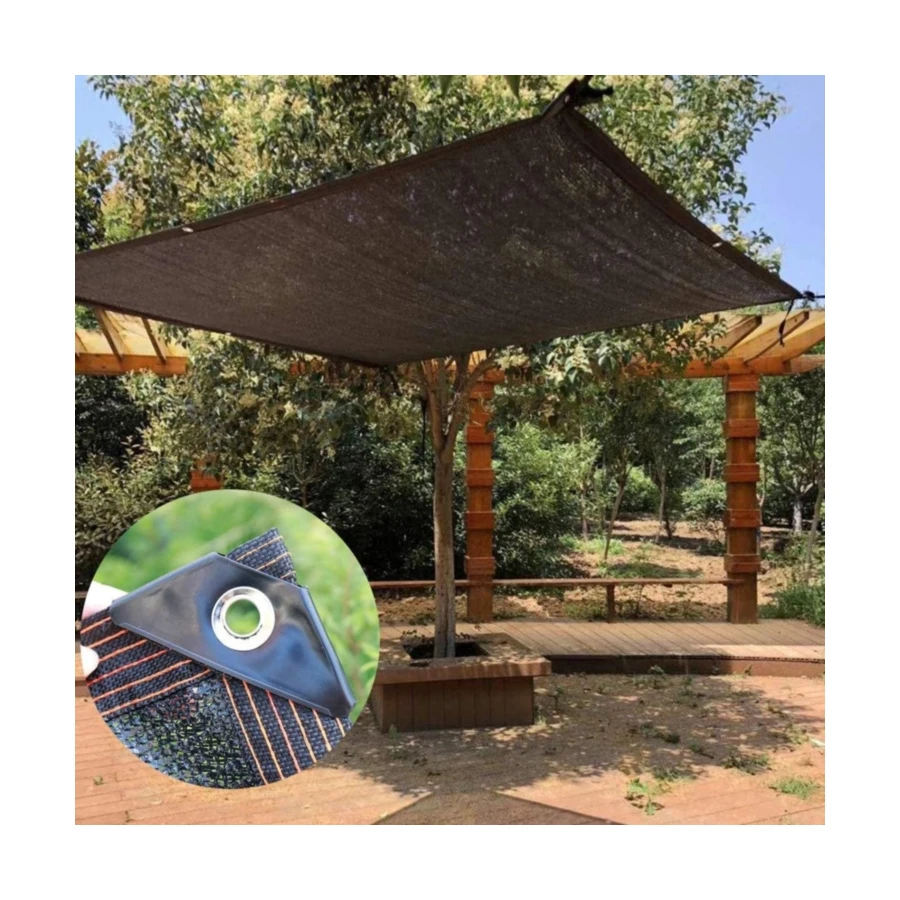 Amazon Hot Sale Price Custom  HDPE Net Fabric Anti-UV Patio Sunshade Cloth Backyard Sun Shade Sail for Garden