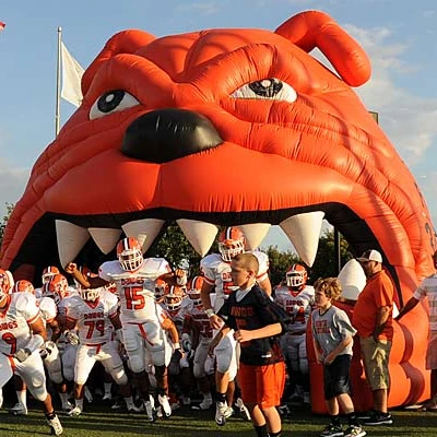 Ange Mascot inflatable bulldog tunnel,inflatable football tunnel , inflatable sports tunnel