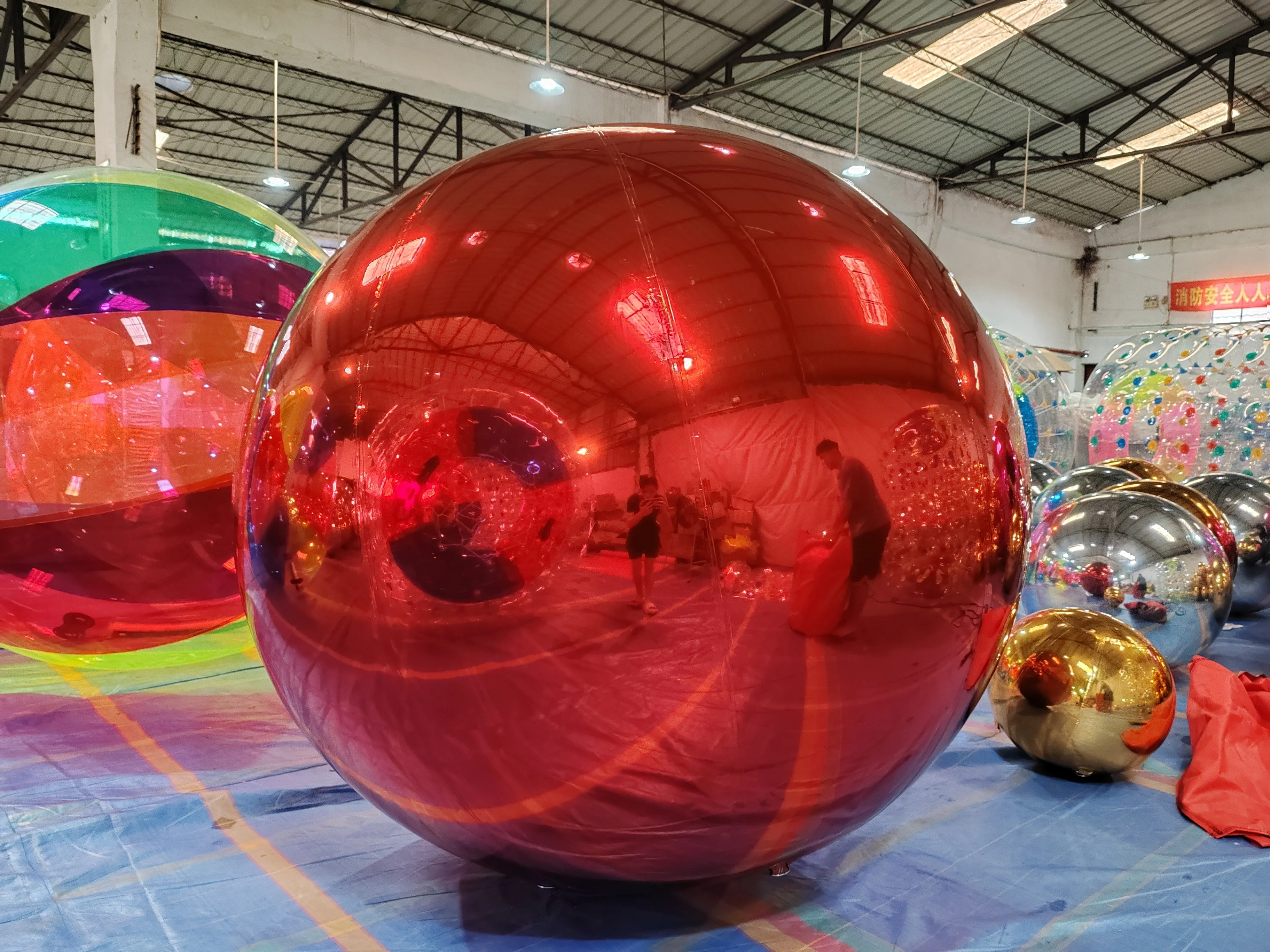 Double Decker Bar Inflatable PVC Mirror Ball Reflective Ball Party KTV Decoration Wedding Beauty Chen Decoration Ball