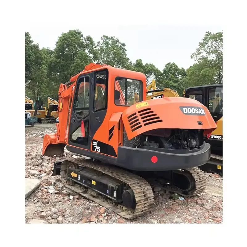 Лидер продаж 90% новый doosan dx75 7 5 экскаватор dx75-9c б/у экскаваторы для на продажу