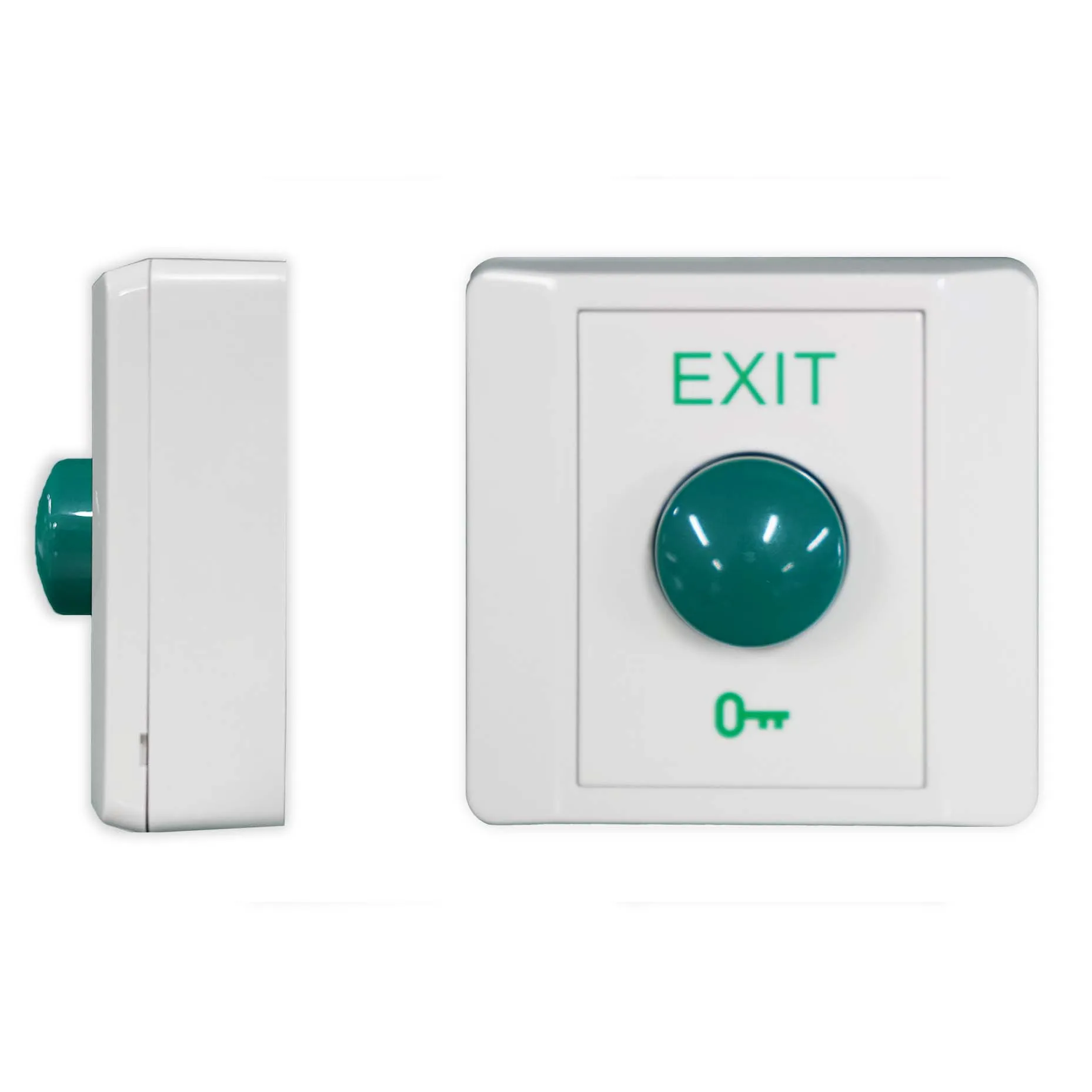 miTEC Green Mushroom Push Exit Button Dome Push Switch ABS Plastic Surface Mount 250V 5A SPDT