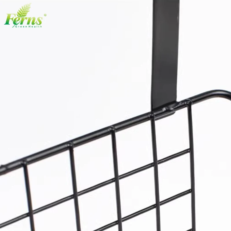 Iron Wall Hanging Basket Home Storage Basket Easy Install Home Organizer