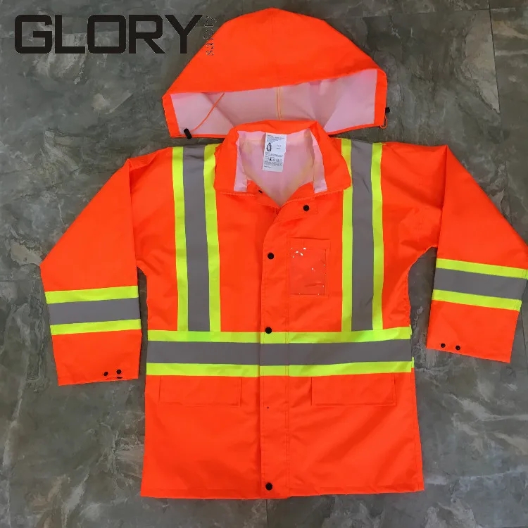 Водонепроницаемый защитный дождевик со светоотражающей лентой оптом