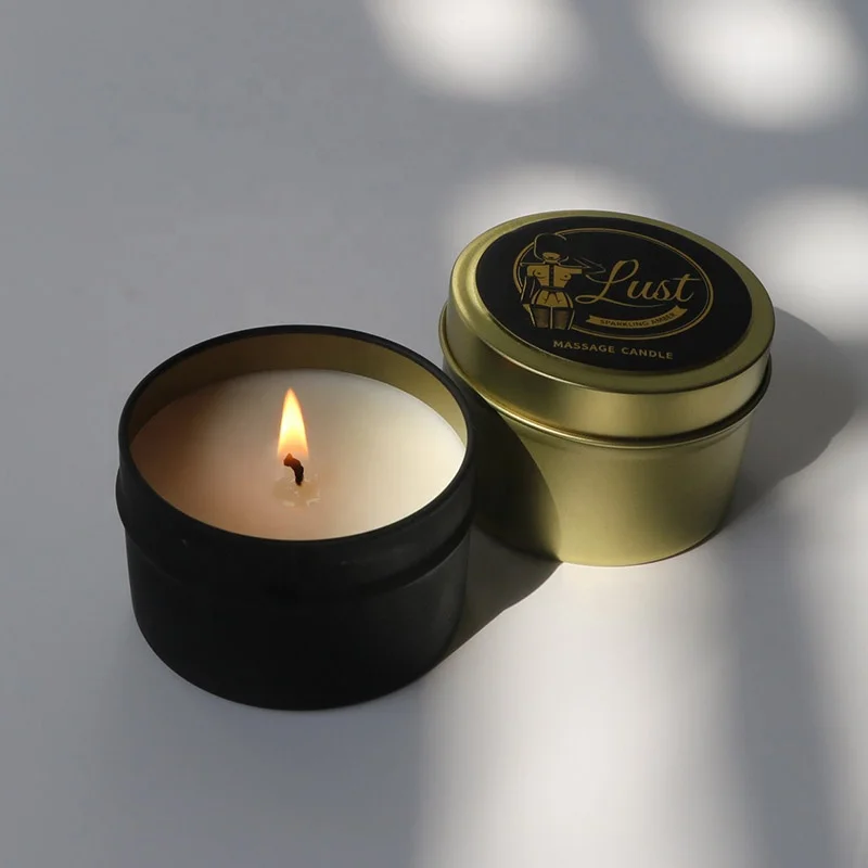 Ready to Ship Natural Soy wax Scented Massage Tin Candles with Essential Oil for Bath and Skin Care
