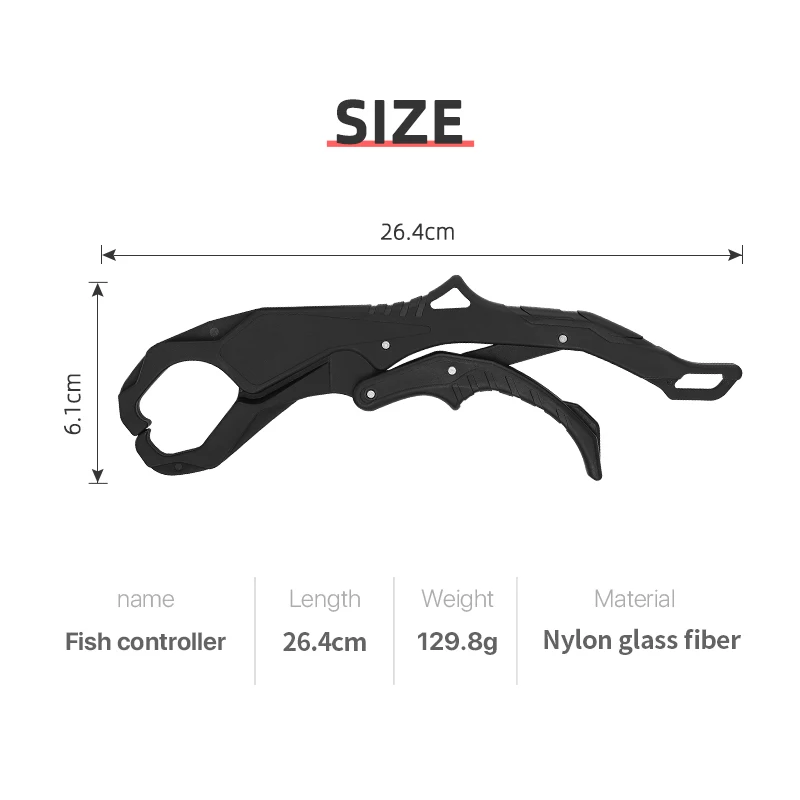 Unique and Safe  Fishing Tackle Tool Hand Controller Grabber Plastic Fish Lip Grip Gripper
