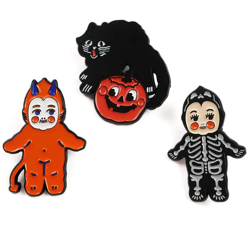 Wholesale custom hat pins brooch lapel pin metal logo christmas enamel pins badge