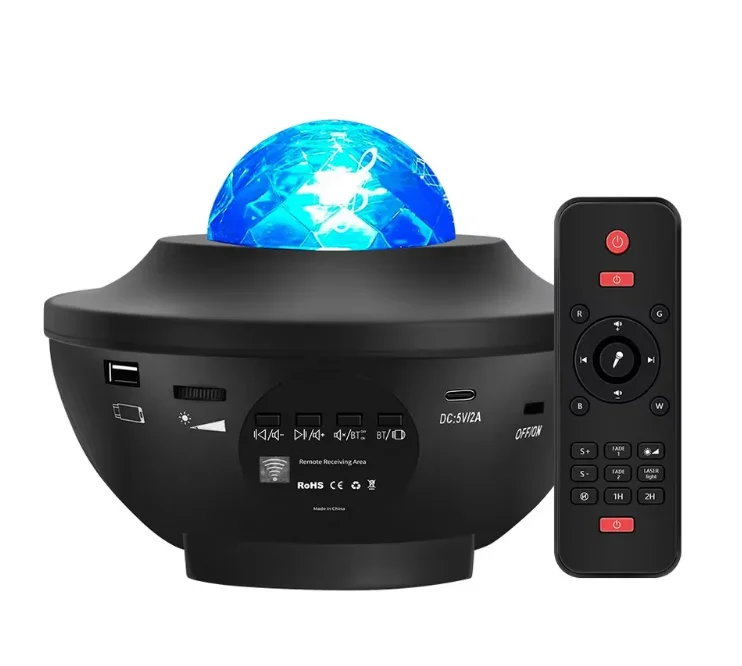 Colorful LED Galaxy Northern Light Laser Ceiling Star Aurora Borealis Dynamic Water Ripple Lamp Starry Sky Night Light Projector