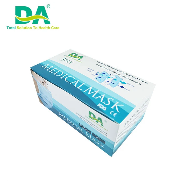  Wholesale Factory Non-woven disposable 3 ply surgical face mask