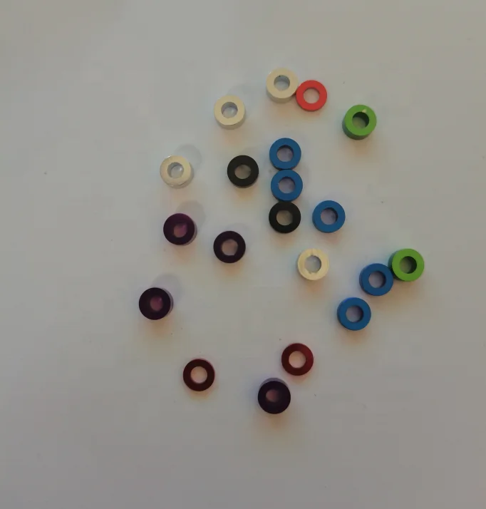 M3 colourful Anodized aluminum flat Washers Gasket/m3 aluminum washer M3*6*0.5/1/1.5/2/2.5/3mm