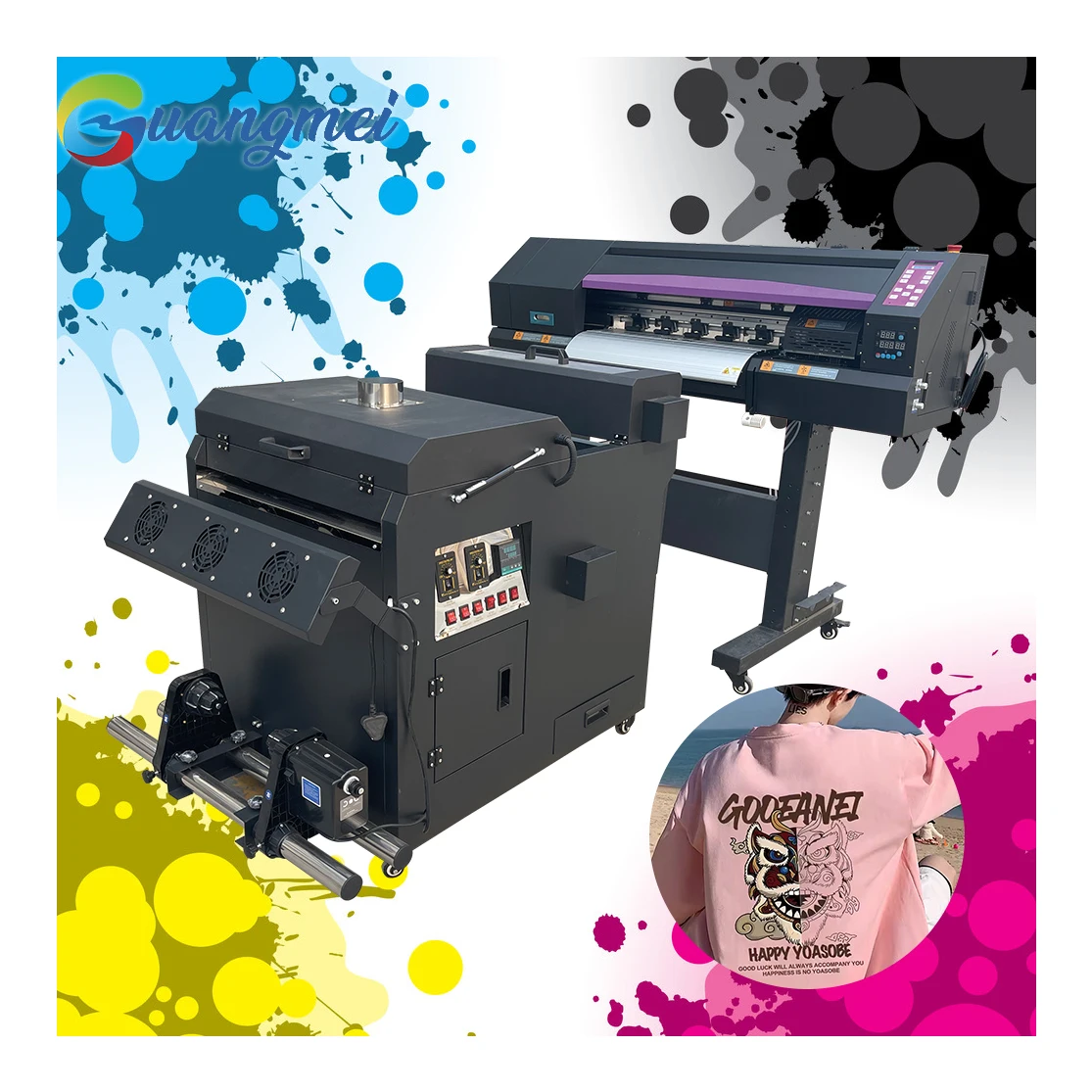 Guangmei A1 60cm 24inch printing width DTF printer two I3200 heads sublimation printer dtf printers