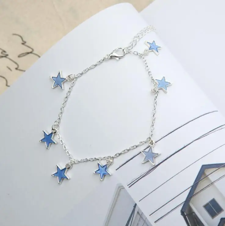 Vintage Beach Style Stars Anklets Bracelet For Women Boho Pendant Luminous Anklet Foot Jewelry