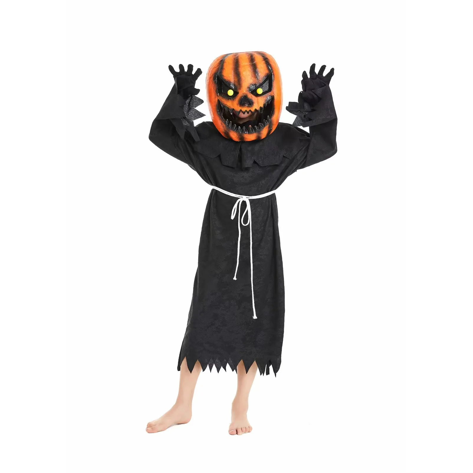 2023 Latest Halloween Cosplay Scary Scarecrow Pumpkin Head Masquerade Costume Halloween Costume