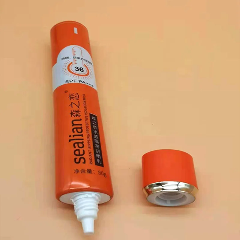 30ml  body care flat oval bb cream sun cream plastic tube for eye essence cosmetic tube packaging bb cream tube container