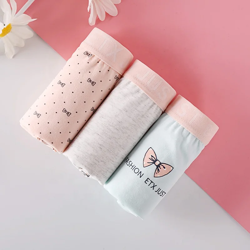 Wholesale Stock Soft Cotton Kids Girls Boxer Shorts