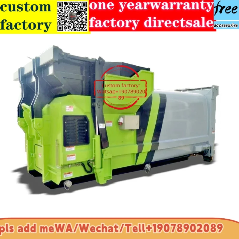 20ton Customized Mobile garbage bin compression garbage station for industrial and household waste collection and treatment