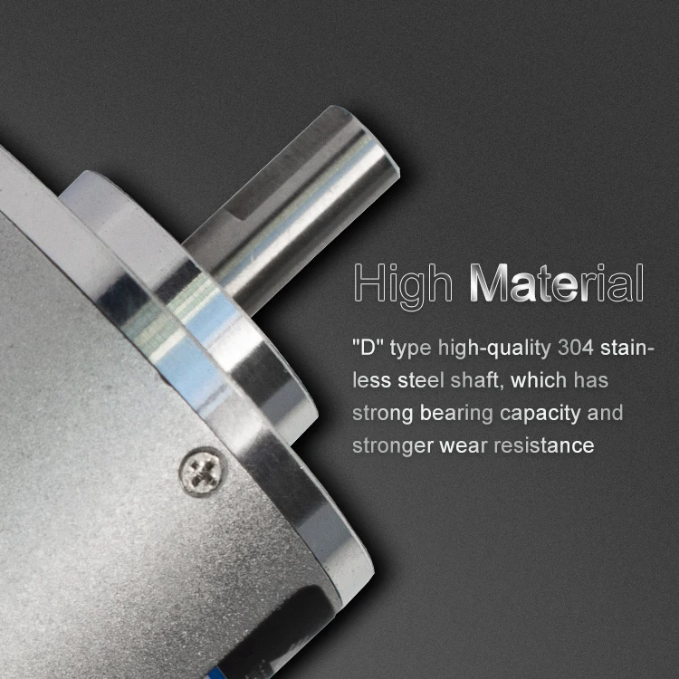 Solid Shaft 6mm 10 bit Encoder Absolute Optical Encoder Resolution up to 12bit(4096) NPN/PNP Output Signal