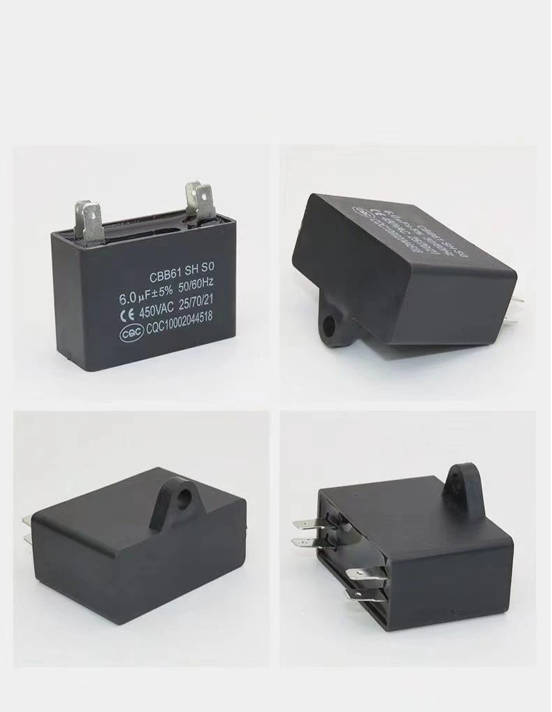 Polypropylene film electric fan parts Fan capacitor cbb61 for fan motors made in China