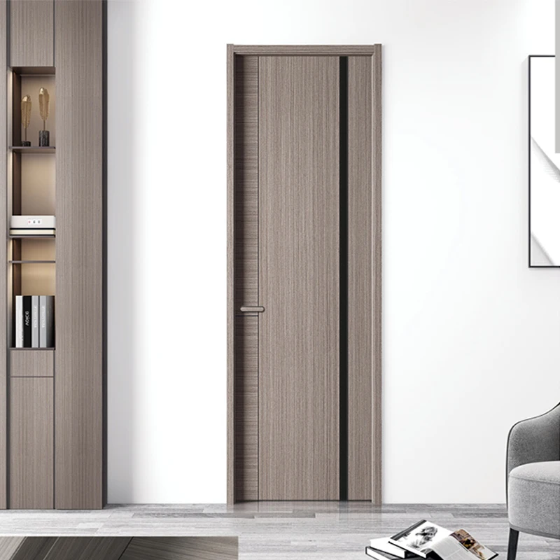 Bowdeu Factory melamine skin wood doors fancy wood door design modern solid wood bedroom door design melamine mdf