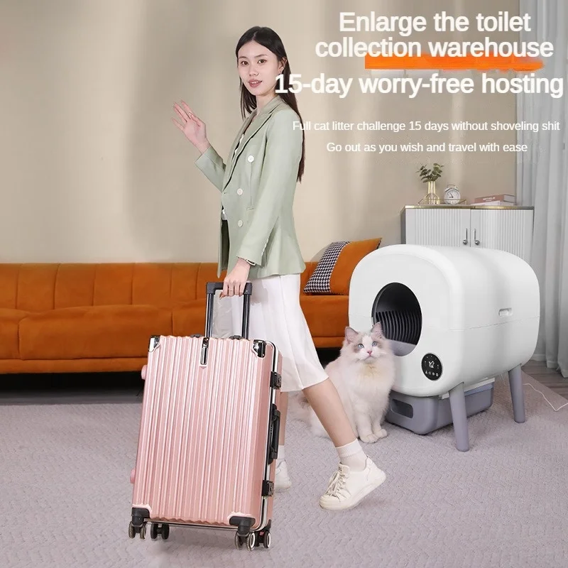 76l Large Capacity Enclosure self-cleaning cat toilet Accessories Automatic Cat Litter Box