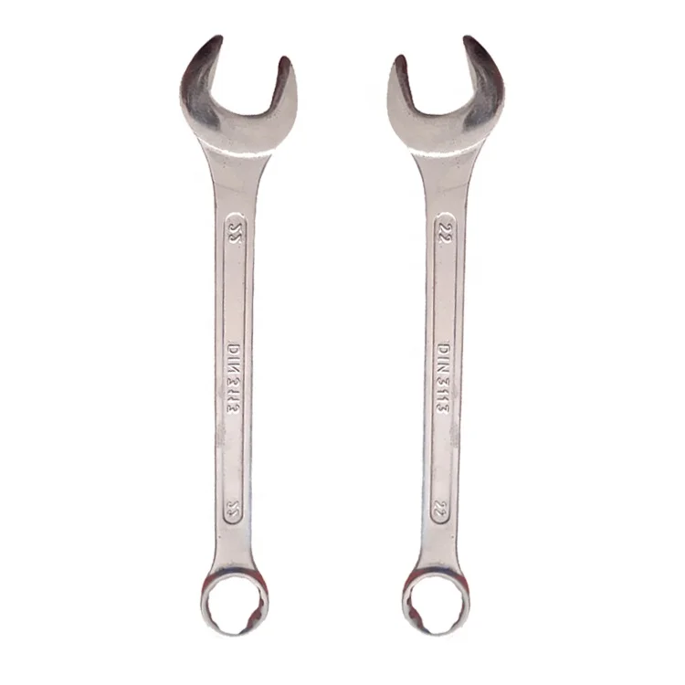 2 Ends Heavy Duty 22mm Chrome Vanadium Wrench with a Box End and a Open End High Quality Professional CR-V Combination Spanner