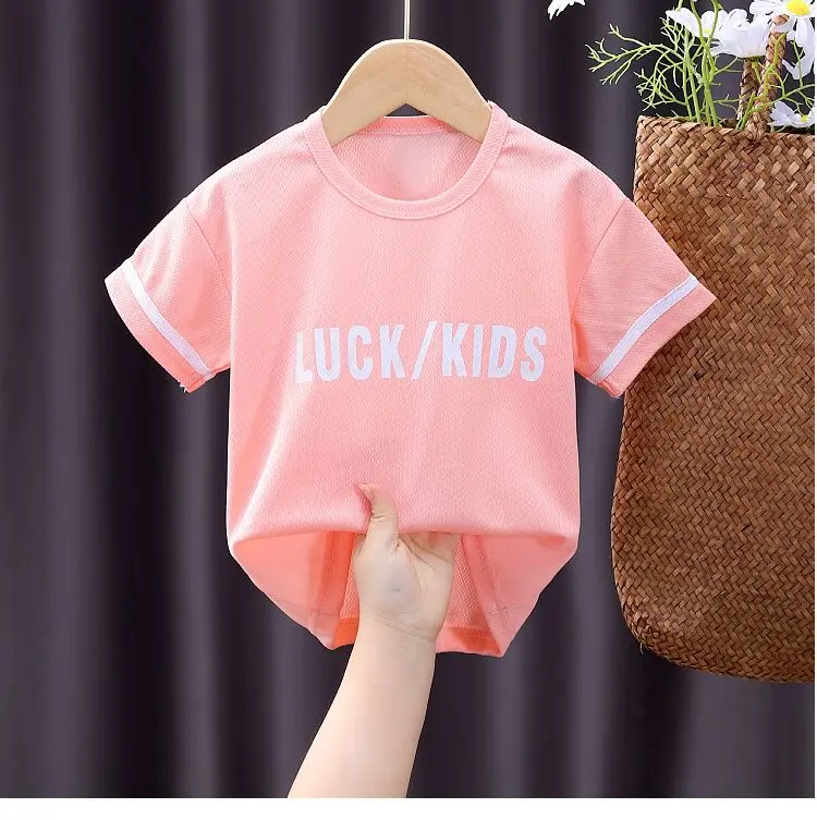 
wholesale Children short Sleeve t-shirt Custom Logo Printing jersey Plain boy baby tshirts 