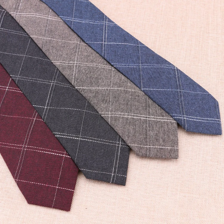 В клетку и полоску; Цвет 6 см галстуком-бабочкой хлопковые мужские тонкие галстуки для свадьбы Галстуки Тощий жених галстук для мужчин костюм аксессуары