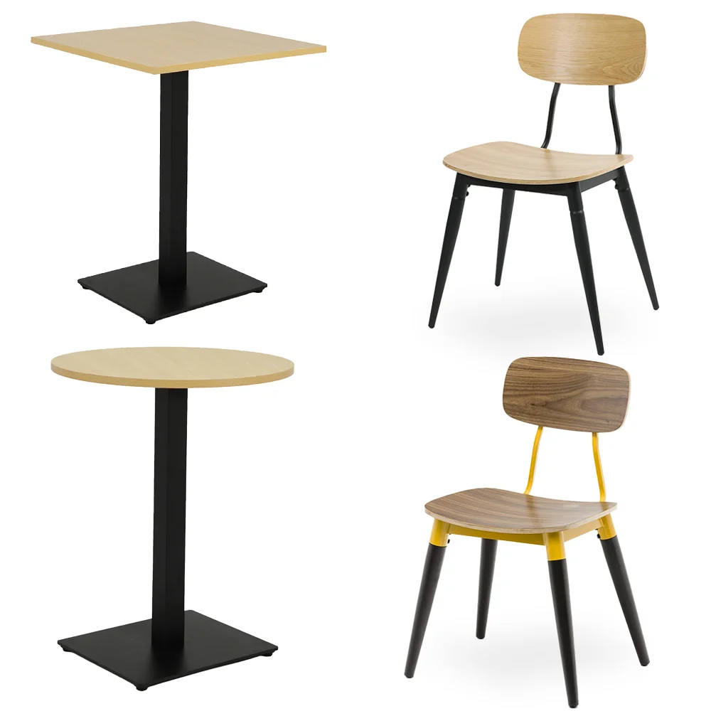Modern Design Dining Table and Chair Set for Restaurant & Hotel Factory Supply Furniture for Cafe Restaurant Hotel Dinning Hall