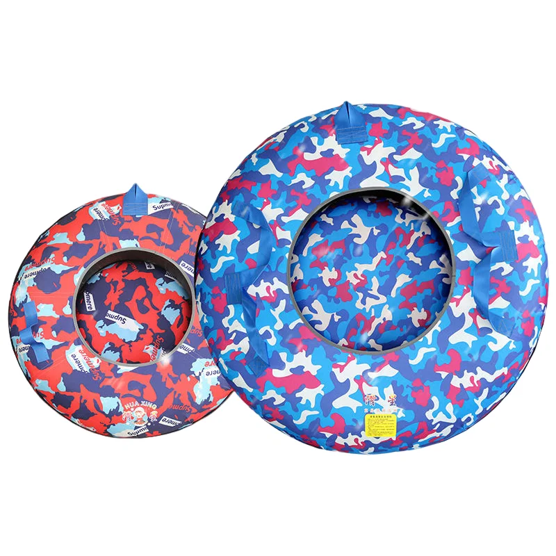 Hot Sale Dry Ski Donut Slide Tyre Tube Sled Sledges Snow Tubing Snow Tube For Outdoor Large Rainbow Slide