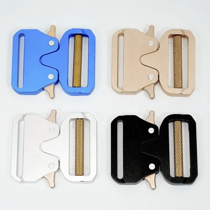 39mm Custom Buckle Shoulder Strap Buckle Bag Handles Dog Harness Collar Accessories Quick Release Tactical Metal Buckle